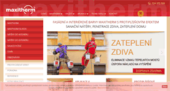 Desktop Screenshot of maxitherm.cz